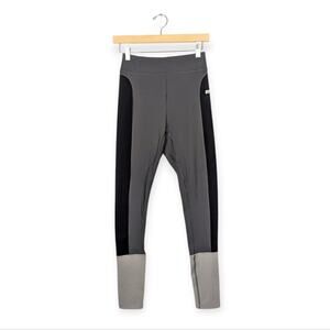 Gymshark Black Charcoal Light Grey Illusion Leggings Size M